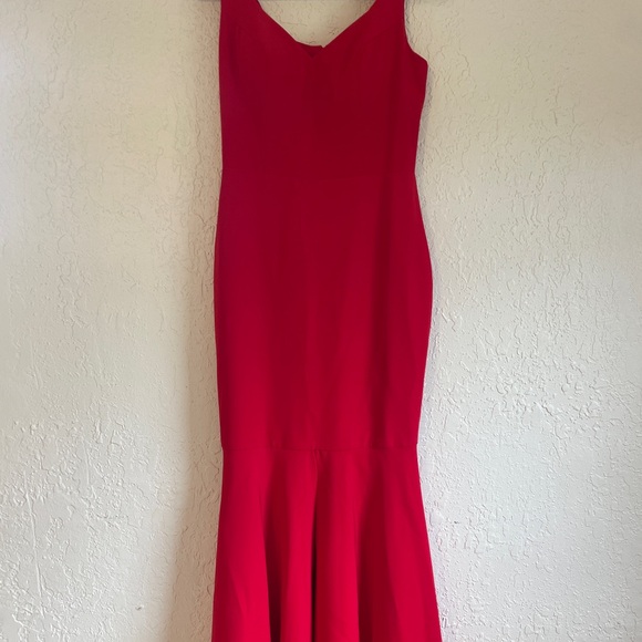 FLORMISS RED MERMAID PROM DRESS - Picture 2 of 2